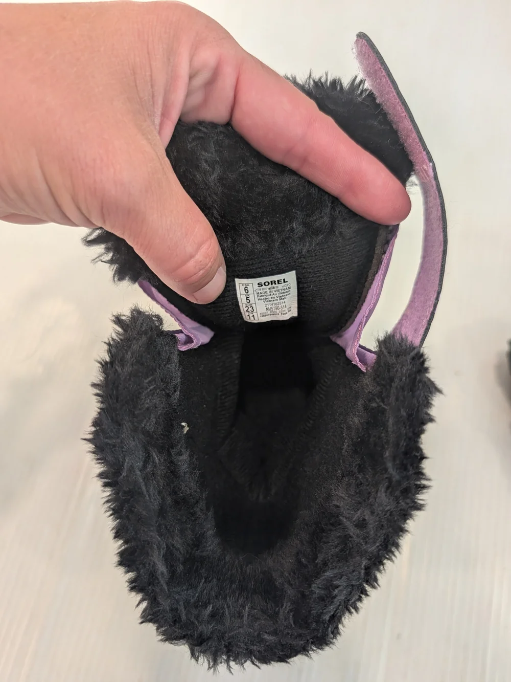 SOREL Toddler Girls Purple Winter Snow Boots Size 6